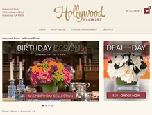 Tablet Screenshot of myhollywoodflorist.com